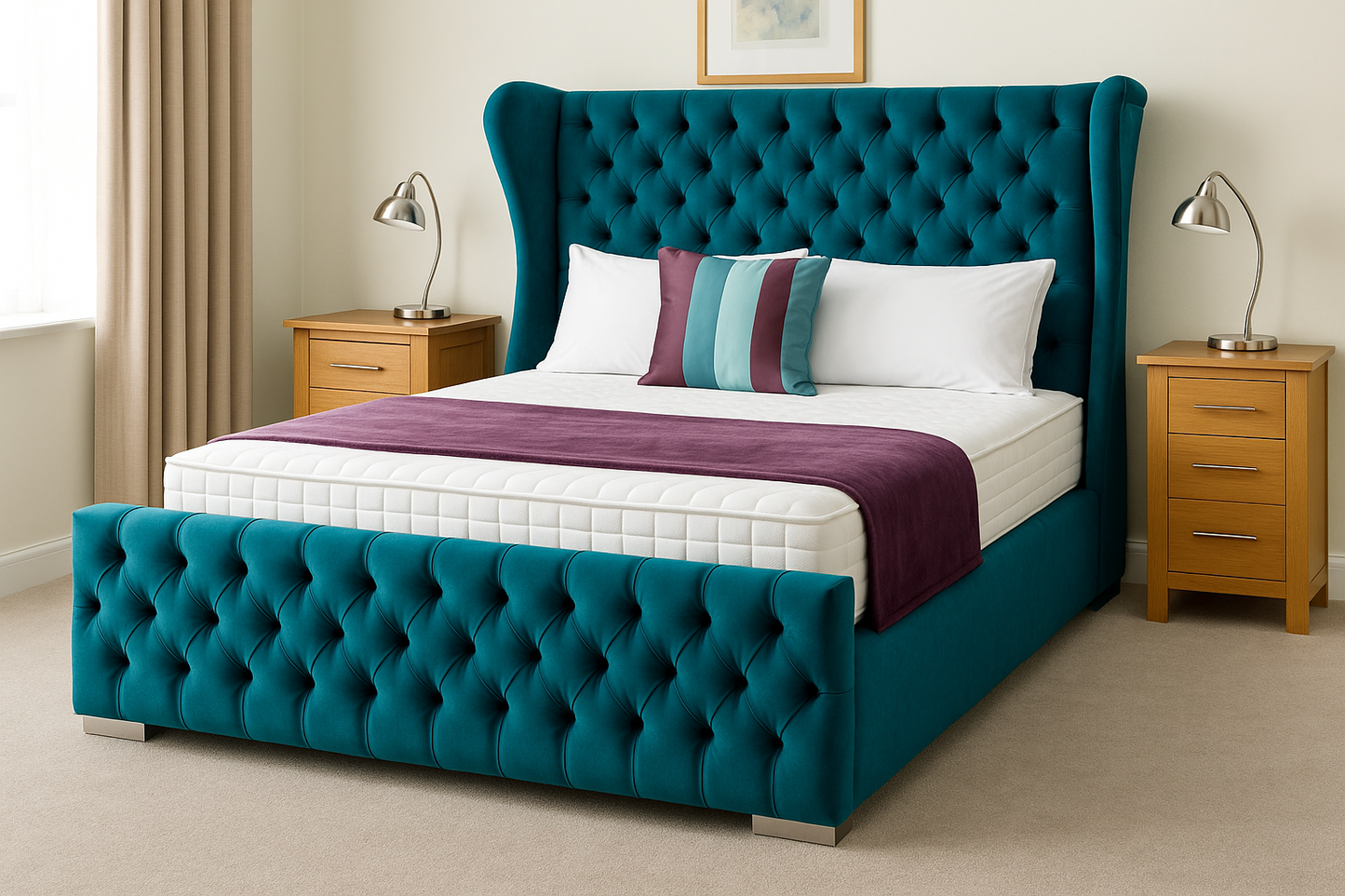 High Wing Back Bed