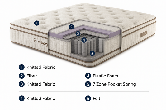 Prestige Plus Pillow Top Luxury Pocket Mattress