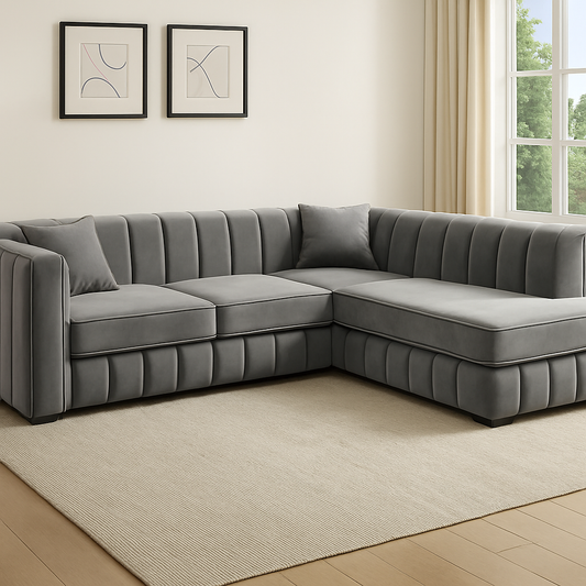 Platinum Grey Corner Sofa
