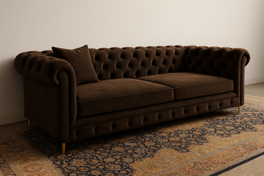 Chesterfield Espresso Sofa